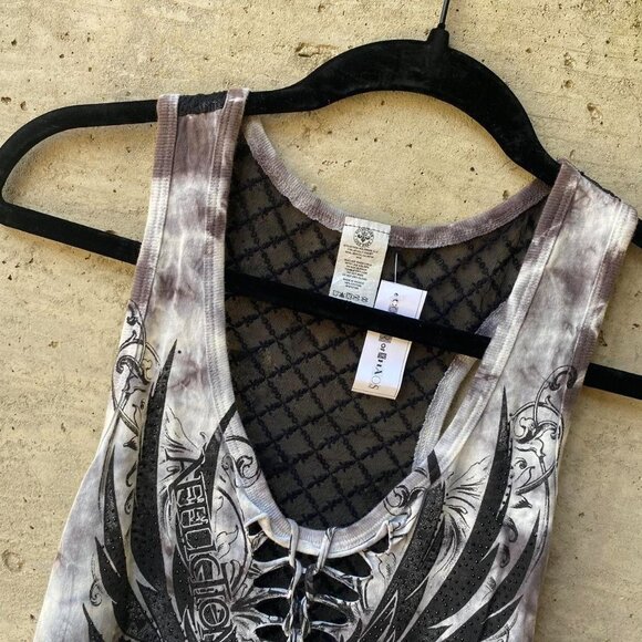 Affliction winged cut-out tank top - Picture 4 of 4